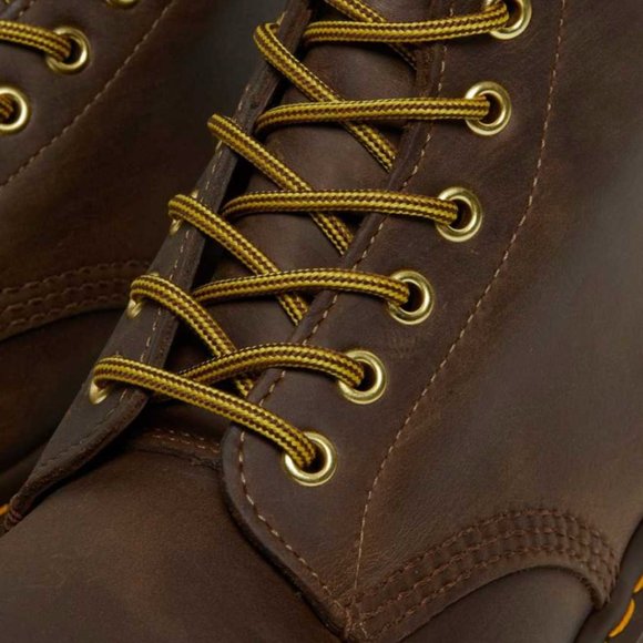 DR MARTENS 1460 CRAZY HORSE LEATHER LACE UP BOOTS - Picture 4 of 9